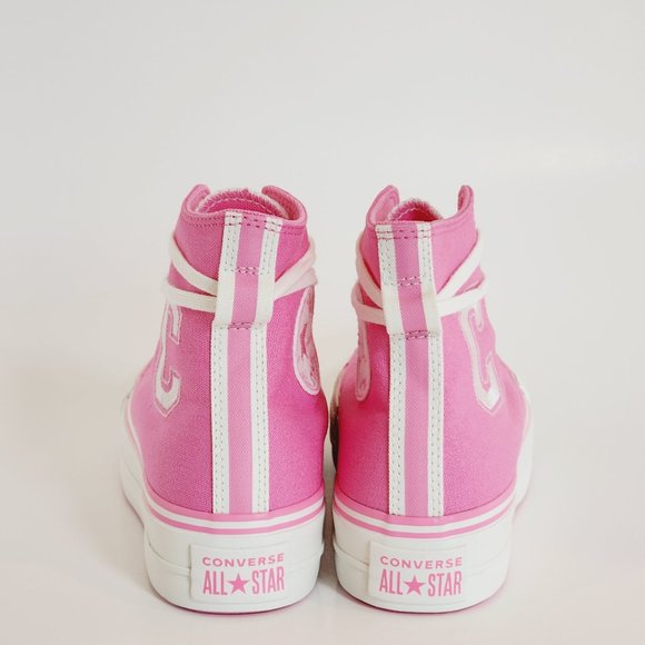 Converse CTAS Lift Retro Varsity Oops Pink Women's Platform Sneakers A07141C NWT - Picture 5 of 6